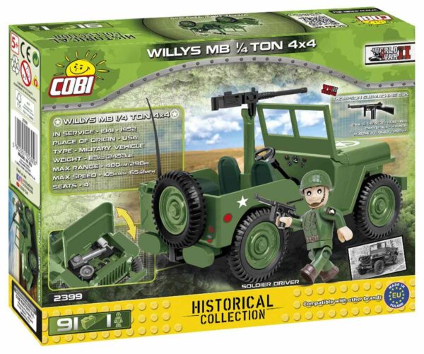 Historical collection featuring a WWII Willys MB 1/4 Ton 4x4 #2399.
