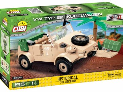 A lego box with a VW Type 82 Kubelwagen - Off-Road Passenger Car #2402.