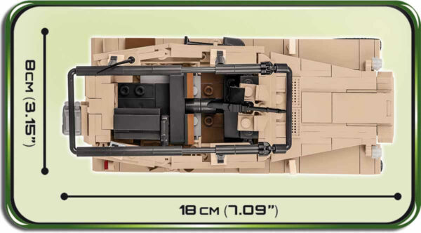 A model of the SD. KFZ. 250/3 Vehicle #2526 military vehicle is displayed in the picture.