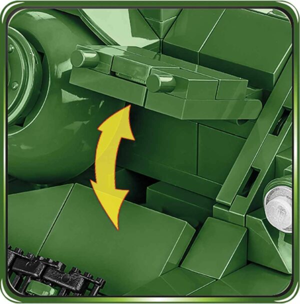 A green tank with an arrow pointing to the SU 100 #2541.