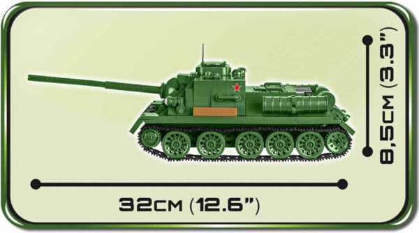 A green SU 100 #2541 tank is shown.