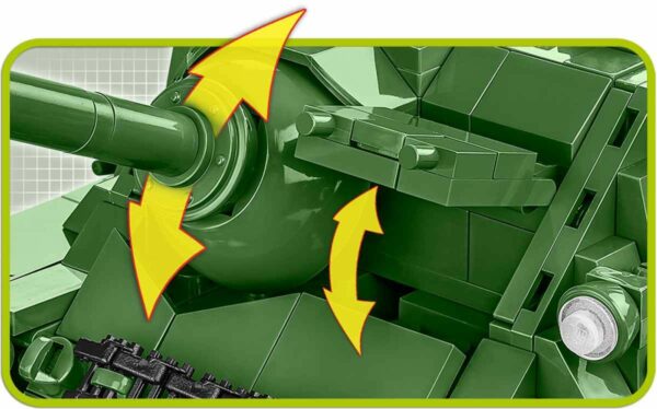 A green tank with arrows pointing to the SU 100 #2541.