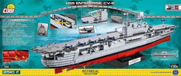 USS Enterprise (CV-6) Navy ship #4815, an iconic vessel with a storied history.