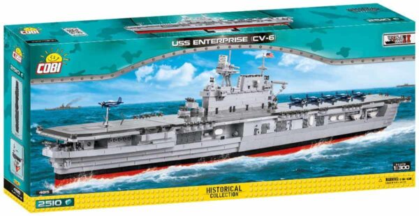 Boxed model of the USS Enterprise (CV-6) Navy Ship #4815.
