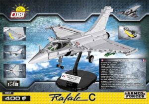 Lego set featuring the Rafale C Fighter Aircraft #5802.