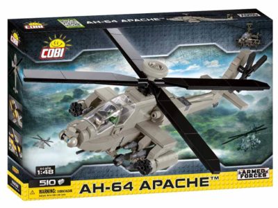 A box containing AH-64 Apache #5808 helicopter.