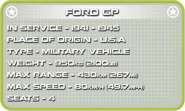 Ford GP Vehicle #2400 served from 1954 to 1955.