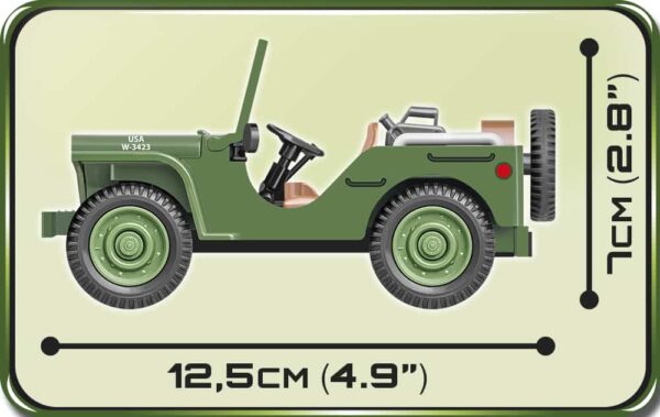 An image of a Ford GP Vehicle #2400 with measurements.