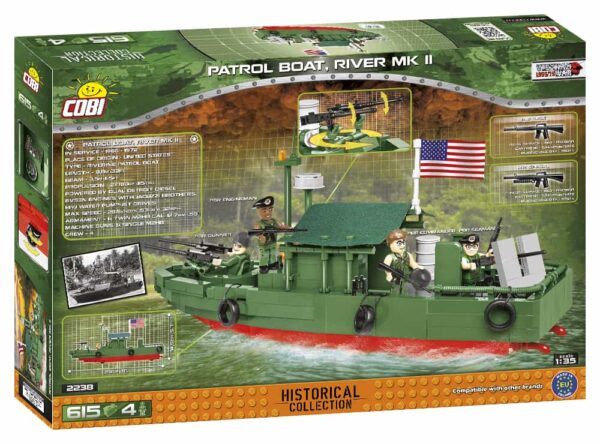 A container featuring a Patrol Boat River (PBR) MK II #2238 inside.