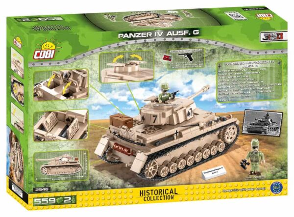Lego Panzerkampfwagen IV model kit.