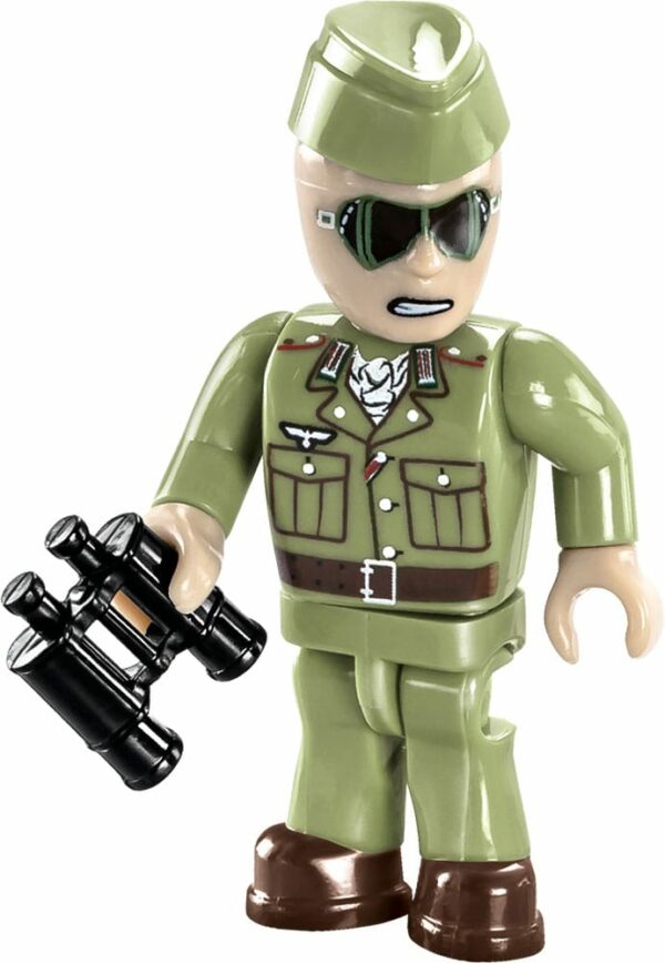 A soldier in a green uniform holding a gun next to a Panzerkmpfwagen IV AUSF. #2546 tank.