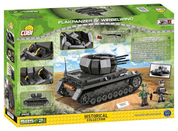 A Lego box featuring the Flakpanzer IV Wirbelwind #2548 model.