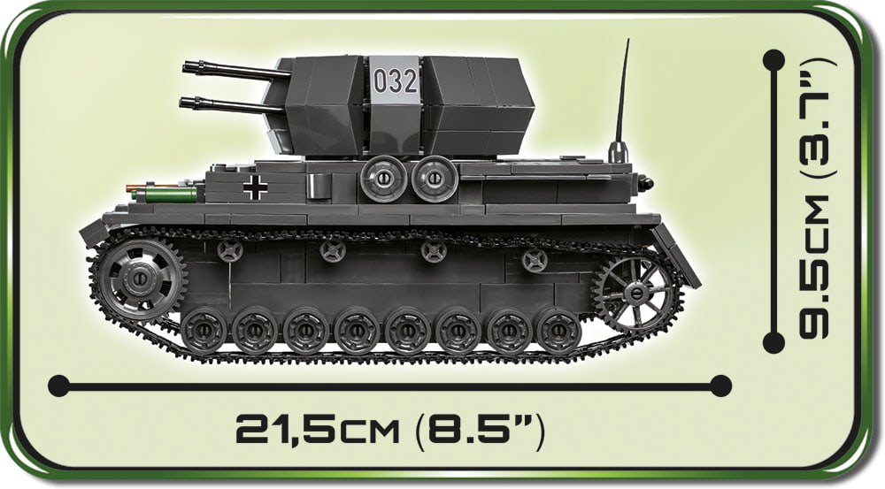 COBI 2548-Historical Collection-WWII Flakpanzer IV Wirbelwind-Neuf 
