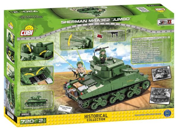 Lego Sherman M4A3E2 "Jumbo" #2550 replica.