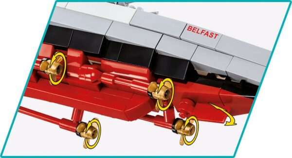 Lego HMS Belfast Cruiser #4844.