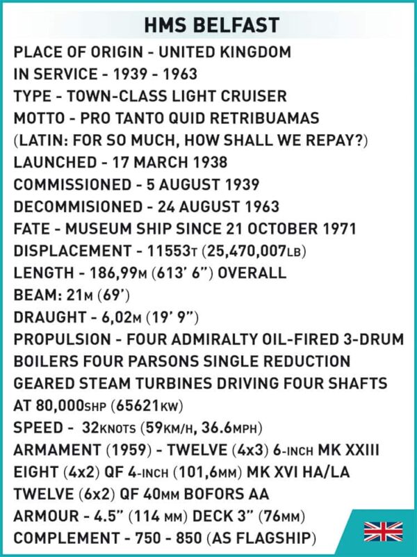 HMS Belfast Cruiser #4844 is a historical warship.