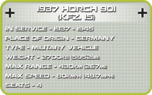1937 Horch 901 (KFZ.15) #2405 service information.