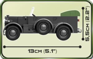 A vintage military vehicle toy, the 1937 Horch 901 (KFZ.15) #2405, captured in an image.