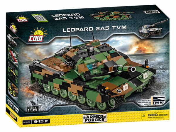 A box containing a Leopard 2A5 TVM #2620 tank.