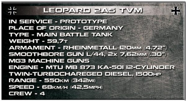 Leopard 2A5 TVM tank numbered #2620.