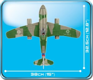 A green camouflage-patterned Messerschmitt ME 262A 1A #5721.