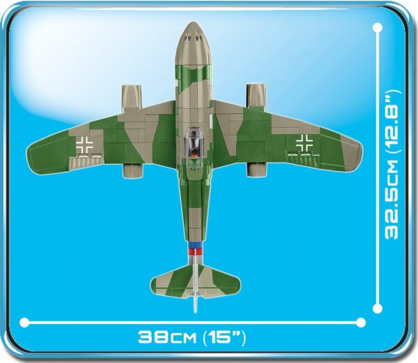 A green camouflage-patterned Messerschmitt ME 262A 1A #5721.
