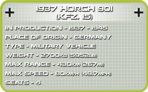 1937 Horch 901 (KFZ 15) in Sand Color, #2256.