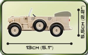 Lego 1937 Horch 901 (KFZ 15) (Sand Color) #2256 jeep.