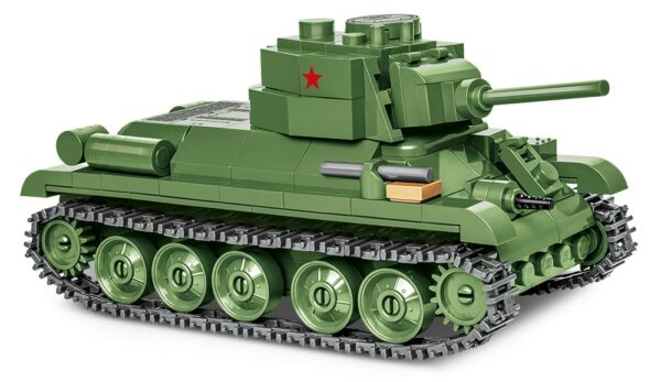 A green T-34-75 #2706 tank on a white background, scaled at 1:48.