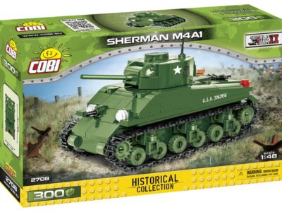 Cubo historical collection featuring the 1:48 Scale Sherman M4A1 #2708.