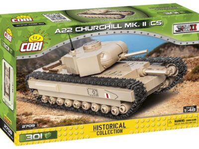 A box with an A22 Churchill Mk. II CS tank in 1:48 Scale.