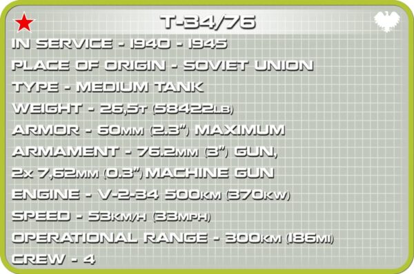 A screenshot of T-34-75 #2706 - 1:48 scale showcasing various weapons.