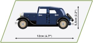 Dimensions: 1934 French Resistance Citroen Traction 7A #2263 toy car.