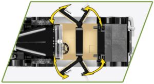 Front view, yellow arrow.