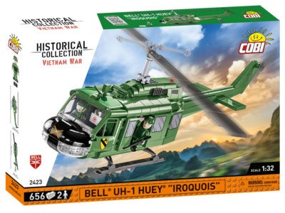 A box containing a Bell UH-1 Huey 650 KL #2423.
