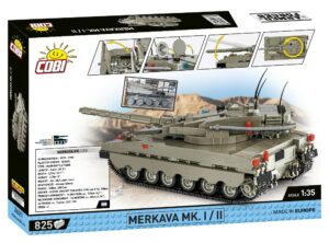A lego box featuring a Merkava MK.I #2621 tank image.