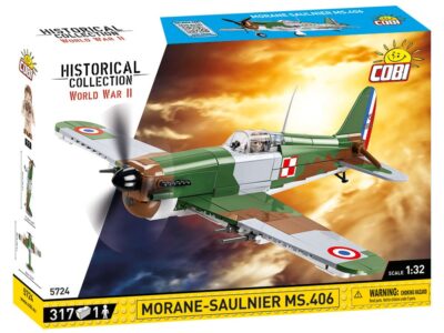 A box containing a Morane-Saulnier MS. 406 #5724 aircraft model.