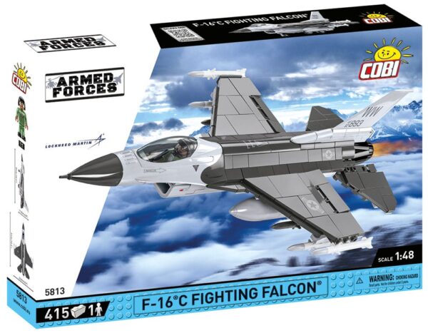 A model box showcasing the F-16C Fighting Falcon #5813.
