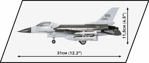 An F-16C Fighting Falcon #5813 model is depicted.