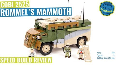 COBI 2525 Rommel's Mammoth - Speed Build Review featuring Rommel and mammoth.