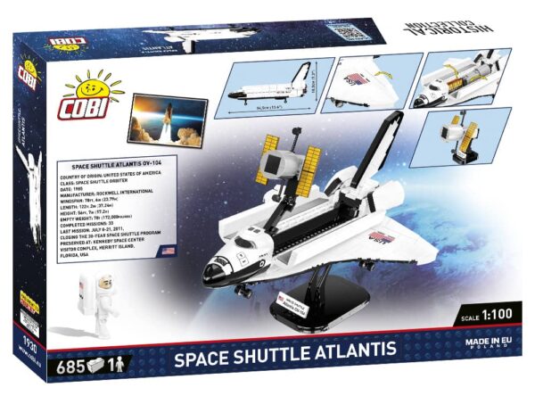 Space Shuttle Atlantis #1930 displayed in a box.