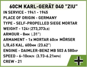 600 60 cm Karl-Ger?t 040 ZIU #2560.