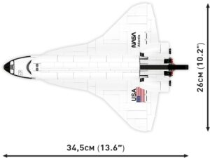 A model of Space Shuttle Atlantis is shown.