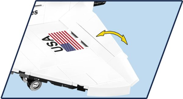 A Space Shuttle Atlantis #1930 featuring an American flag.