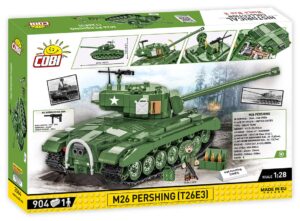 A box containing the M26 Pershing (T26E3) #2564 tank inside.