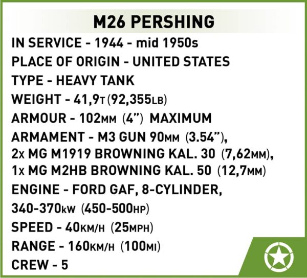 M26 Pershing (T26E3) #2564 - American tank.