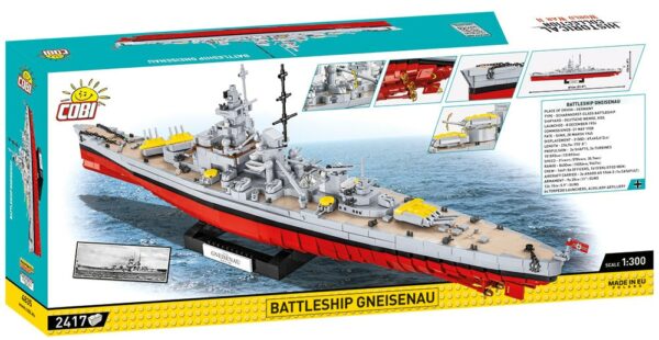 Battleship Gneisenau #4835 model in a box.