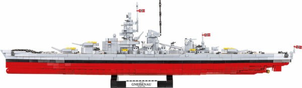 Lego battleship model.