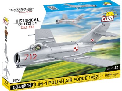 Historical collection featuring a 1952 LIM -1 Polish Air Force aircraft with the registration number #5822.