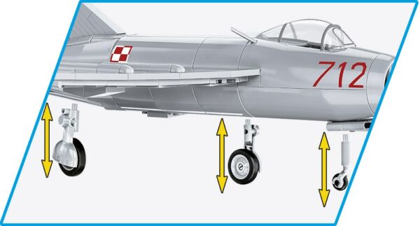 A model of a LIM-1 Polish Air Force 1952 fighter jet.